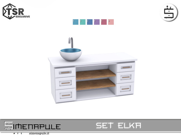 Sims 4 — [SeN4] Set Elka - Sink by Simenapule — Set Elka Set Elka Set Elka Set Elka