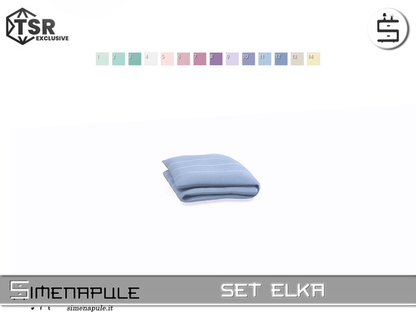Sims 4 — [SeN4] Set Elka - Towel by Simenapule — Set Elka Set Elka Set Elka Set Elka