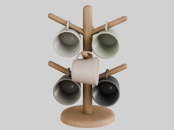 Sims 4 — Viola Set: Mug Rack by Mechtasims — Viola Set. Made by Mechtasims.