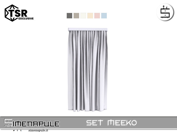 Sims 4 — [SeN4] Set Meeko - Curtain by Simenapule — Set MeekoSet MeekoSet MeekoSet Meeko