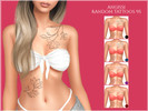 Sims 4 — Random tattoos 95 by ANGISSI — PREVIEWS MADE USING HQ MOD HQ compatible