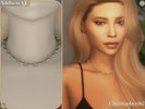 Sims 4 — Addison Necklace V1 by christopher0672 — This is a chic and classy thick rolo chain necklace with bare chain