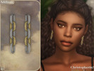 Sims 4 — Addison Earrings by christopher0672 — This is a chic and classy pair of thick rolo chain oval hoop earrings with