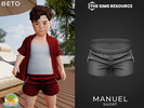 Sims 4 — Manuel (Shorts Toddler Version) by Beto_ae0 — Men's shorts for the summer, Enjoy it