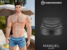 Sims 4 — Manuel (Shorts) by Beto_ae0 — Men's shorts for the summer, Enjoy it