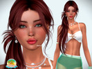Sims 4 — Vacation Vibes - Jeanette Ferreira by DarkWave14 — Download all CC's listed in the Required Tab to have the sim
