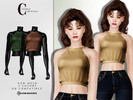 Sims 4 — Blouse T-797 by ChordoftheRings — ChordoftheRings Blouse T-797 - 4 Colors