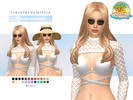 Sims 4 — Vacation Vibes - Samantha Hairstyle by -Merci- — New Maxis Match Hairstyle for Sims4. -24 EA Colours.