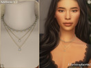 Sims 4 — Addison Necklace V2 by christopher0672 — This is a chic and classy set of layered necklaces with a thick chain