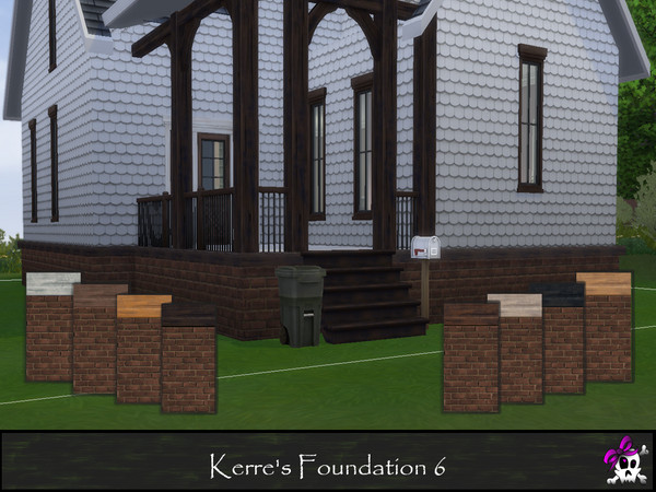 Sims 4 — Kerre_foundation6.package by Kerre2215 — Some of the base game foundations with more wood trim options