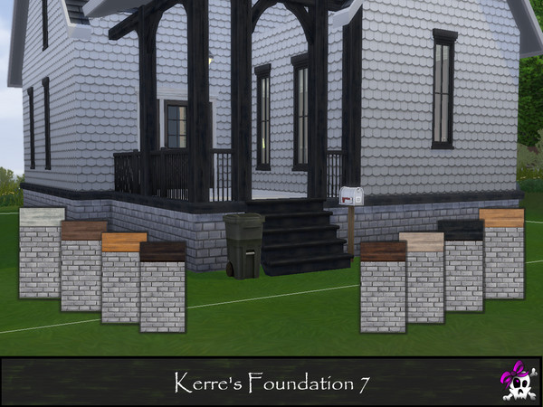 Sims 4 — Kerre_foundation7.package by Kerre2215 — Some of the base game foundations with more wood trim options