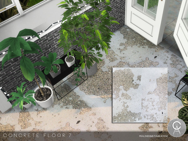 Sims 4 — Concrete Floor 7 by Pralinesims — By Pralinesims