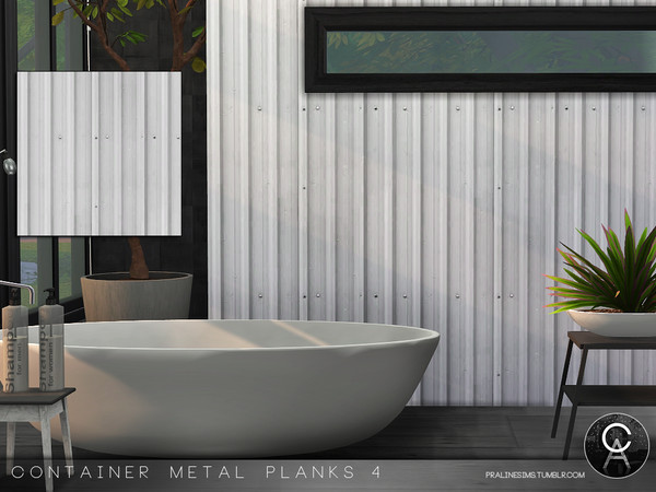 Sims 4 — Container Metal Planks 4 by Pralinesims — By Pralinesims