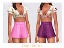 Sims 4 — Faith Outfit by Black_Lily — YA, A, Teen