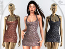 Sims 4 — Sequin Mini Dress DO0947 by DOLilac — Custom thumbnail