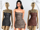 Sims 4 — Asymmetric Mini Dress DO0948 by DOLilac — Custom thumbnail