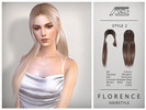 Sims 4 — Florence - Style 2 (Hairstyle) by Ade_Darma — Florence Hairstyle - Style 2 New Hair Mesh