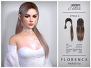 Sims 4 — Florence - Style 3 (Hairstyle) by Ade_Darma — Florence Hairstyle - Style 3 New Hair Mesh