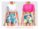 Sims 4 — Sweetest Dreams Pajama 07 by Black_Lily — YA, A, Teen