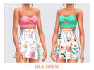 Sims 4 — Lila Dress by Black_Lily — YA, A, Teen