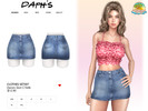 Sims 4 — VacationVibes - Clothes SET507 - Denim Skirt C1646 by Daph's — 10 Swatches