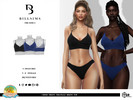 Sims 4 — Cross Front Triangle Bikini Top by Bill_Sims — This bikini top features a cross front detail in a triangle