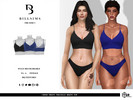 Sims 3 — Cross Front Triangle Bikini Top by Bill_Sims — This bikini top features a cross front detail in a triangle
