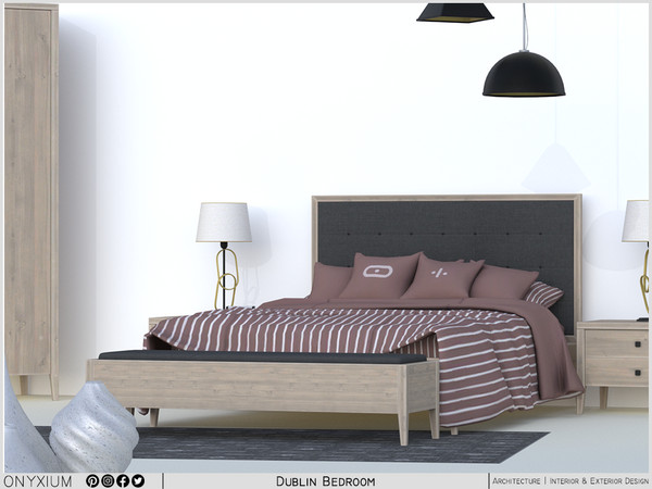 Sims 4 — Dublin Bedroom by Onyxium — Onyxium@TSR Design Workshop Dining Room Collection - Belong To The 2025 Year