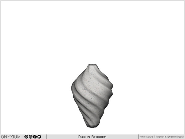 Sims 4 — Dublin Vase Twisted by Onyxium — Onyxium@TSR Design Workshop Dining Room Collection - Belong To The 2025 Year