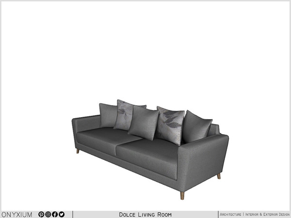 Sims 3 — Dolce Sofa Triple by Onyxium — Onyxium@TSR Design Workshop Living Room Collection - Belong To The 2025 Year