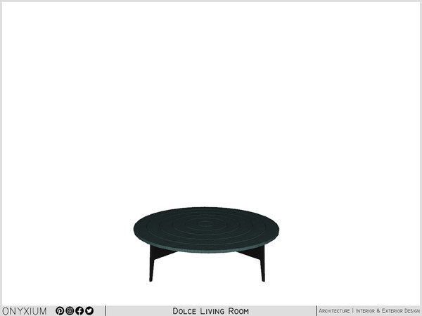 Sims 3 — Dolce Coffee Table Circle Shape by Onyxium — Onyxium@TSR Design Workshop Living Room Collection - Belong To The