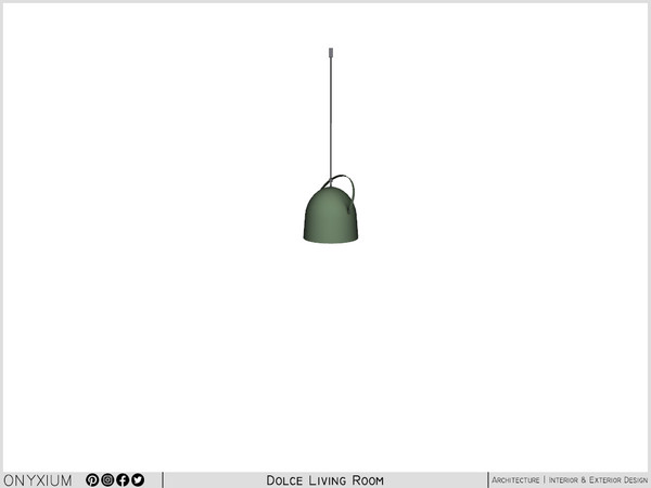 Sims 3 — Dolce Industrial Ceiling Lamp Small by Onyxium — Onyxium@TSR Design Workshop Living Room Collection - Belong To