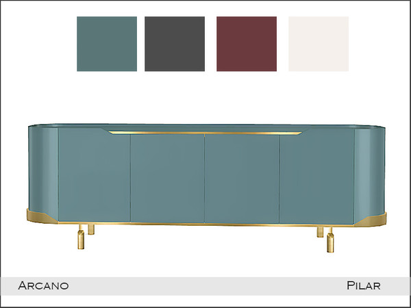 Sims 4 — Pilar Arcano Sideboard by Pilar — Glamorous and elegant with a touch of golden sparkle