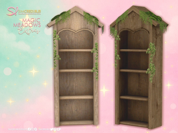 Sims 4 — Magic Meadows Shelves by SIMcredible! — While decorating our Magic Meadows Fairy set, we missed some little