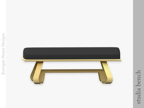 Sims 4 — Studia Bench by kerriganhouse — Modern and luxurious, this chic set is perfect for a penthouse hall, living room