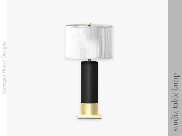 Sims 4 — Studia Table Lamp by kerriganhouse — Modern and luxurious, this chic set is perfect for a penthouse hall, living