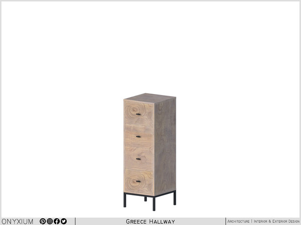 Sims 4 — Greece Cupboard With Four Drawers by Onyxium — Onyxium@TSR Design Workshop Hallway Collection - Belong To The