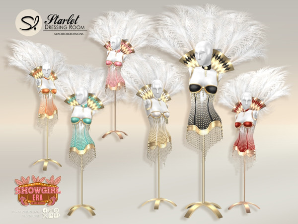 Sims 4 — Starlet Dressing Room Mannequin by SIMcredible! — Give your showgirl the glamorous space she deserves to feel