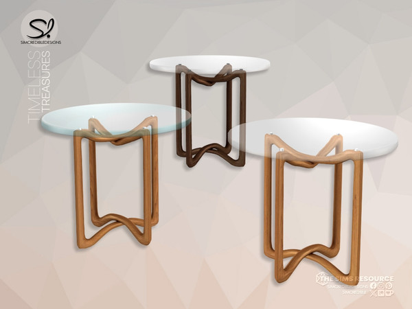 Sims 4 — Timeless Treasures End table by SIMcredible! — Here are some addons to retro lovers! All these pieces were fully