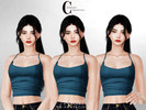 Sims 4 — Blouse T-817 by ChordoftheRings — ChordoftheRings Blouse T-817 - 4 Colors