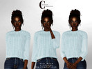Sims 4 — Blouse T-818 by ChordoftheRings — ChordoftheRings Blouse T-818 - 4 Colors