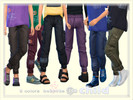Sims 4 — Pants Bye by bukovka — Cool pants for children of both sexes: girls and boys, in 6 color options. New mesh my,