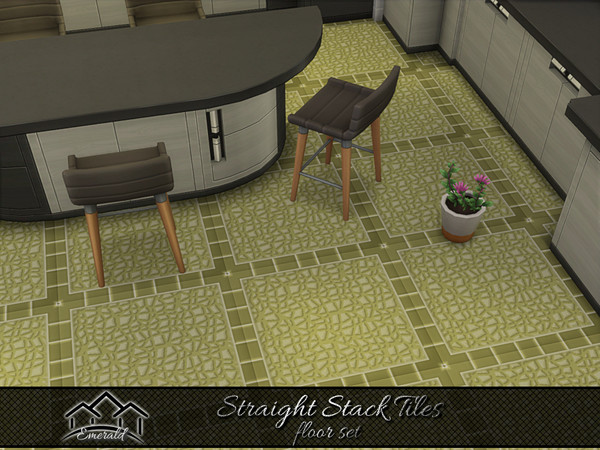 Sims 4 — Straight Stack Tiles floor4 by Emerald — Enhance your home with high quality stacked tiles to create a stylish