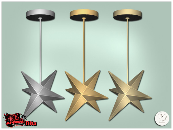 Sims 4 — Jomsims HexAppeal Dita ceiling deco by jomsims — Bring a touch of sensual glamour to your Sims interiors with