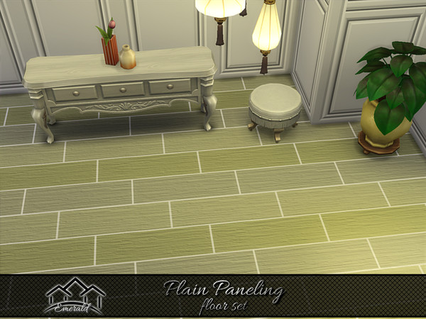 Sims 4 — Plain Paneling floor1 by Emerald — Plain Paneling has stylish decorative designs to match any taste and