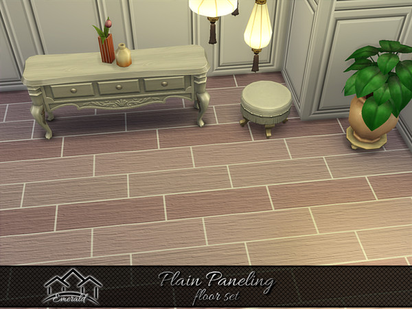 Sims 4 — Plain Paneling floor3 by Emerald — Plain Paneling has stylish decorative designs to match any taste and