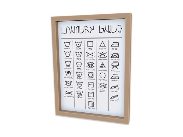 Sims 4 — Comiko Laundry Guide Symbols | Laundry Room by Comiko — Part 3 - Laundry Set is base game compatible and consist