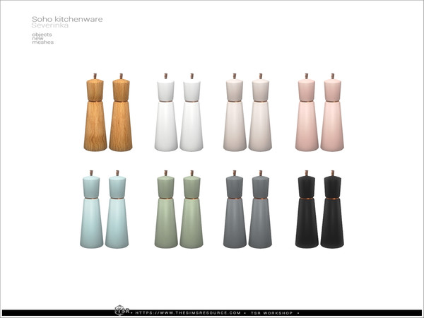 Sims 4 — Soho - spices by Severinka_ — A set of items for decorating the kitchen. Part 1 includes 10 items: