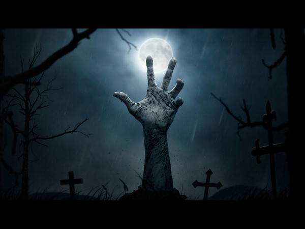 Sims 4 — Zombie Hand loading screen by kitty2744 — zombie hand graveyard loading screen