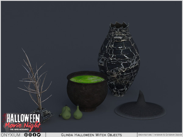 Sims 3 — Glinda Halloween Witch Objects by Onyxium — Onyxium@TSR Design Workshop Halloween Collection - Belong To The